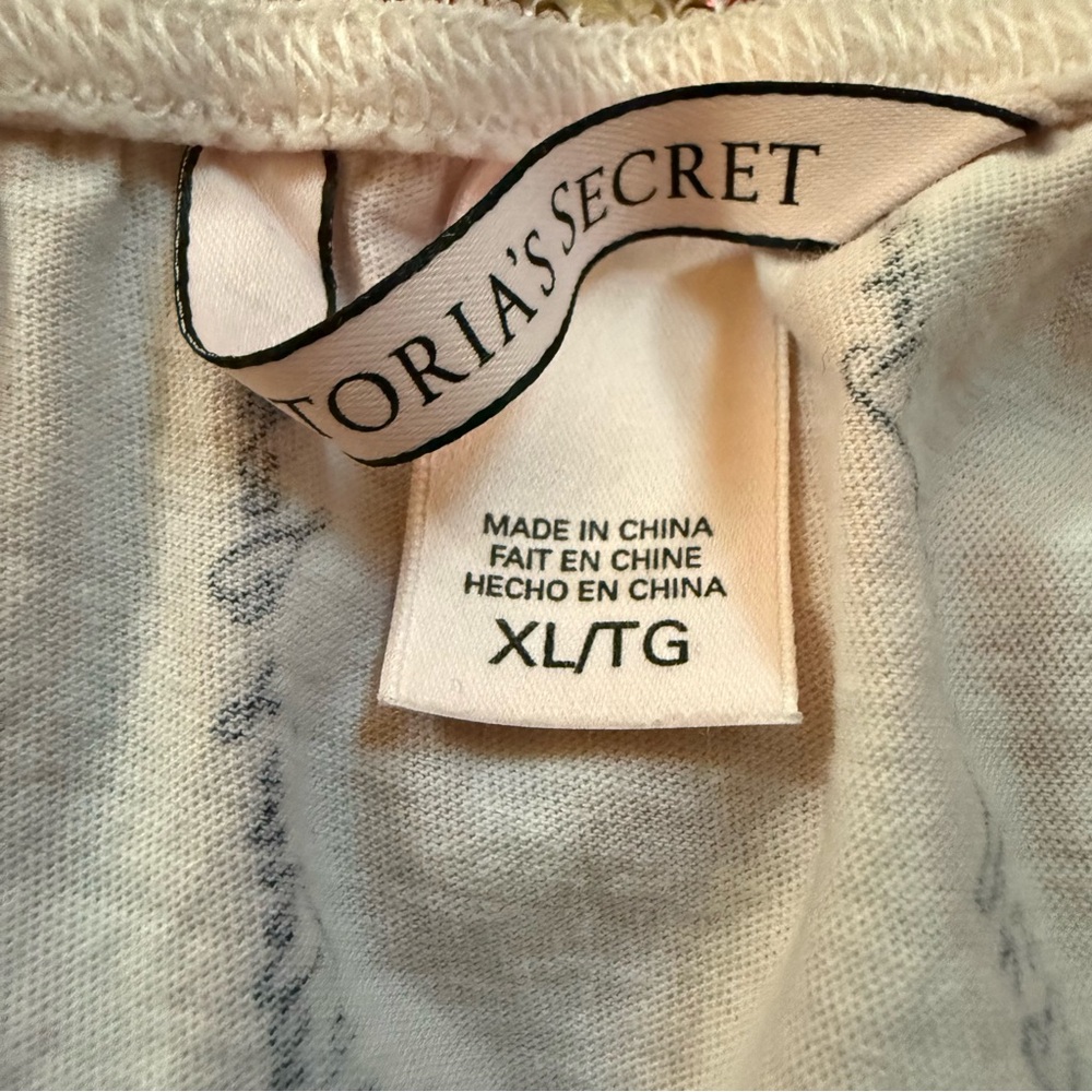 Victoria's Secret Baby Pink Camisole Nightgown W Lace Trim Bralette Bow Size XL - Picture 4 of 7